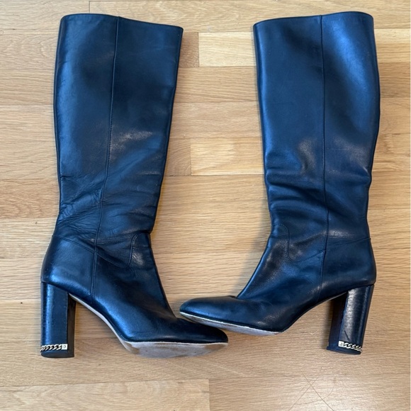 Michael Kors Shoes - Michael Kors size 10M women's Elegant Black Leather Knee-High Boots